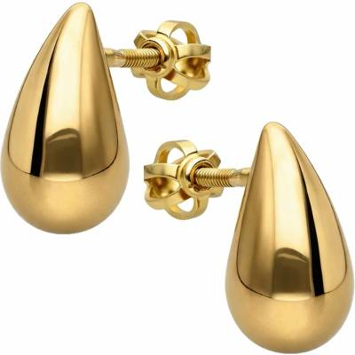 Zlaton Náušnice žluté zlato kapka pecky 1.3cm 2.1g N14112501691