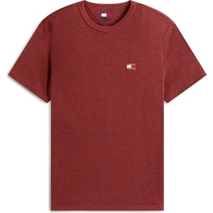 Tommy Jeans Тениска Tommy Jeans Classic Tommy Small Badge T Shirt - Terracotta Hthr