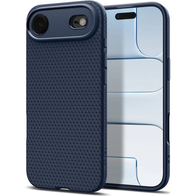 Spigen Силиконов калъф Spigen Liquid Air за iPhone Air, тъмно син (ACS10303)