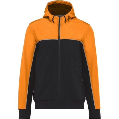 WK bunda dvoubarevná WK450 softshellová unisex Black/Orange Černo-oranžová