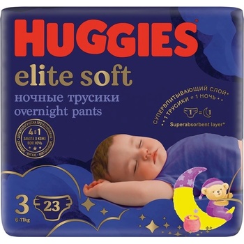 HUGGIES Elite Soft Night 3 6-11 kg 23 ks