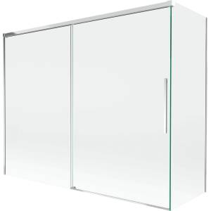 Mexen Rox плъзгащ параван за баня с 2 врати 190 + 90 x 150 cm, прозрачен, хром - 8C9-190-090-01-00 (8C9-190-090-01-00)