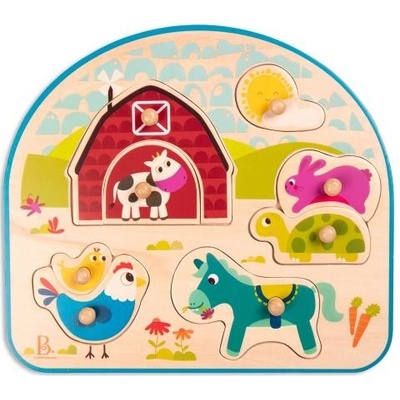B Toys Puzzle s úchytmi Farma