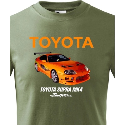Dětské tričko Toyota Supra MK4 Military Velikost Canvas Bezvatriko.cz 2323