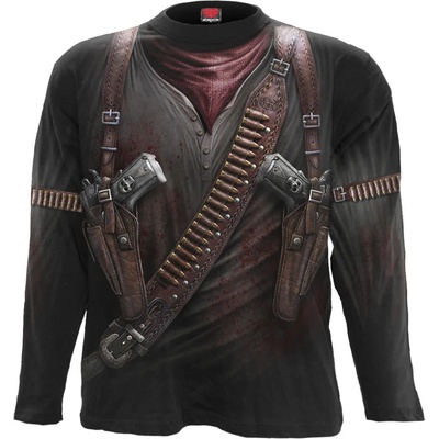 SPIRAL мъжка тениска дълъг ръкав spiral - КОБУР ОБВИВАЙТЕ - blk - w022m304