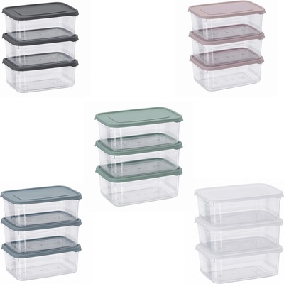 HOBBY LIFE Plastová dóza obdĺžníková FESTIVA 11,4 x 7,9x4,9 cm 0,275 l 3ks