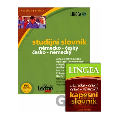 Studijní slovník německo-český a česko-německý na CD-ROM a kapesní slovník - Lingea