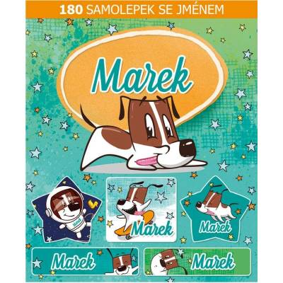 ARGUS Veselé nálepky samolepky se jménem Marek