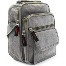 Svetlosivá pánska praktická crossbody taška Edric