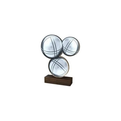 Poháry Bauer Dřevěná plaketa WF082 Petanque
