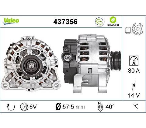Generátor VALEO 437356