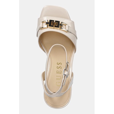 Guess Кожени сандали Guess GRATO (FLJGRT.LEA03.CREAM)