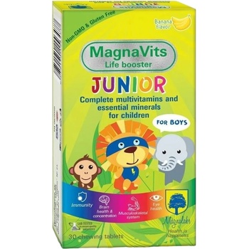 Magnalabs MagnaVits Джуниър за момчета, 30 дъвчащи таблетки, Magnalabs (10050176)