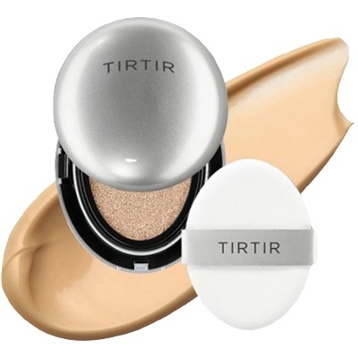 TIRTIR Mask Fit Aura Cushion - 27N Camel - Кремообразна основа за лице с бляскав финиш 18г