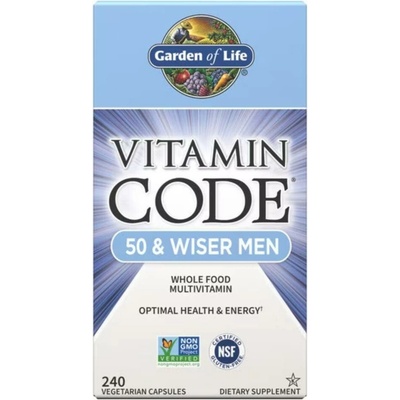 Vitamín Code Men 50 multivitamín pre mužov po päťdesiatke 240 kapsúl