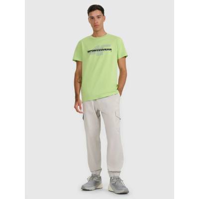 Pánske casual cargo nohavice TTROM1210 sv.sivá