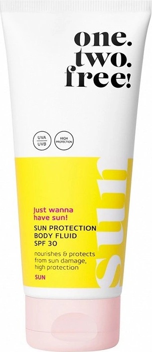 One. Two. Free ONE, TWO, FREE! Sun Protection Body Fluid SPF 30 Слънцезащитен продукт дамски 200ml