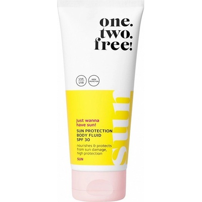 One. Two. Free ONE, TWO, FREE! Sun Protection Body Fluid SPF 30 Слънцезащитен продукт дамски 200ml