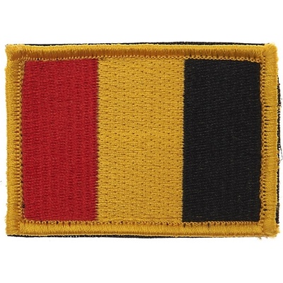 Nášivka textilní 101 Inc vlajka Belgie Velcro - barevná