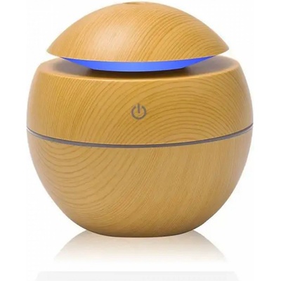 Herzberg Home & Living Herzberg Air Humidifier Aroma Oil Diffuser Light wood 130 ml