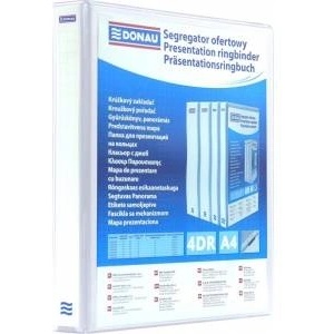 DONAU 4-ring binder A4 65mm white (2788654PL-09)