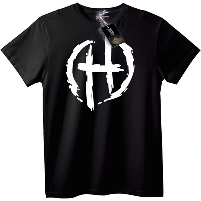 NOONEBRAND Тениска с черен символ H - 5XL, Black