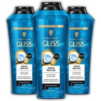 Schwarzkopf Gliss Aqua Revive hydratačný šampón na vlasy 400 ml