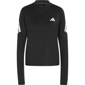 adidas Дамска тениска adidas Women's ADI365 Running Iconic Half Zip Running shirt - Black - размер XS (916-7576-0112)
