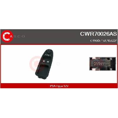 Spínač, zvedací zařízení oken CASCO CWR70026AS