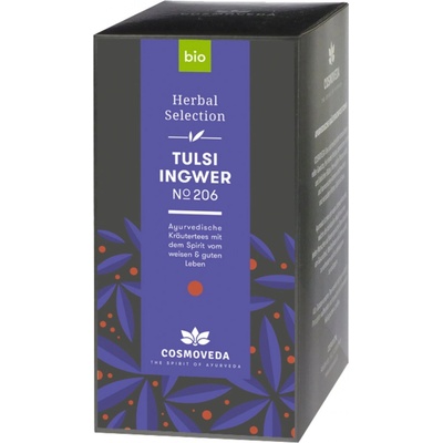 Cosmoveda Bio čaj Tulsi se zázvorem 25 ks