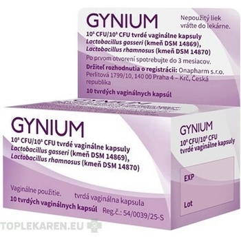 Gynium cps.vad. 10x10^8 CFU/10^8 CFU