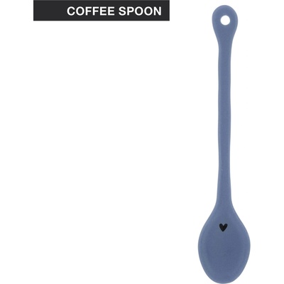 Bastion Collections Keramická lžička COFFEE modrá plochá 14cm LI-SPOON-006-IB