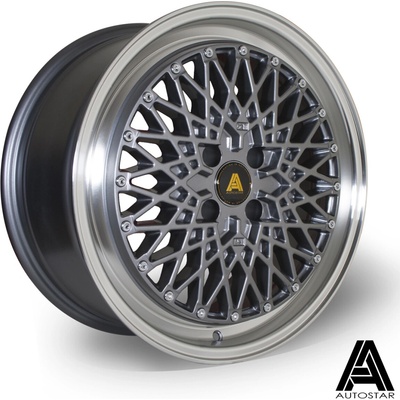 AUTOSTAR Minus 8x17 4x100 ET30 gunmetal