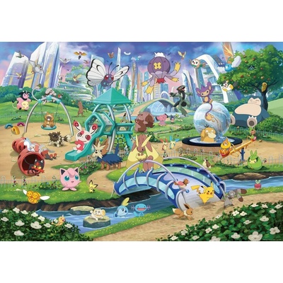 Ravensburger Pokémon Útěk 1 Eevee a park 1000 dílků
