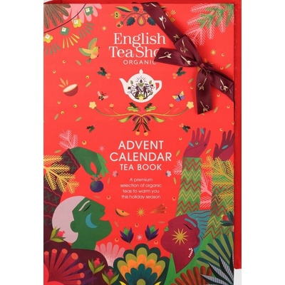 ENGLISH TEA SHOP ORGANIC TEA BOOK ADVENTNÝ KALENDÁR 2025 25 BIO ČAJOV