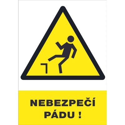 ČERVA Tabulka bezpečnostní - Nebezpečí pádu - AKCE! 9903004699999
