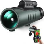 K&F Concept 12x50 Монокъл HD BAK-4 IP68 Waterproof с щипка за телефон