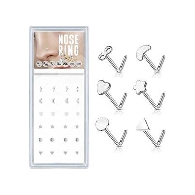 Šperky4U sada 24 piercingů do nosu N0000-43