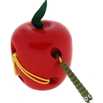Woody Дървена игра Woody - Червейче и ябълка за шиене (90471)