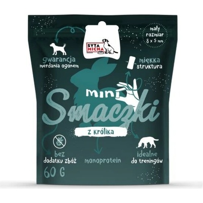SYTA MICHA Mini pamlsky s králíkem pochoutka pro psy 60 g
