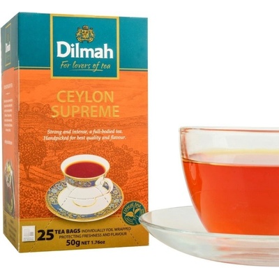 Dilmah Černý čaj Gourmet Ceylon Supreme 20 x 2 g