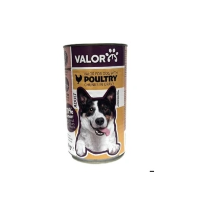 Valor консерва за куче - пилешко в грейви сос