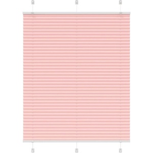 vidaXL Плисирана щора, розова, 105x100 см, ширина на плата 104, 4 см, полиестер (4015433)