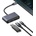 Usams US-SJ628 HUB 5w1 USB-C / USB-A 2.0, USB 3.0, USB-C, TF, SD dark grey