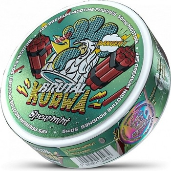 Kurwa nikotínové vrecká spearmint brutal 75 mg/g 25 vrecúšok