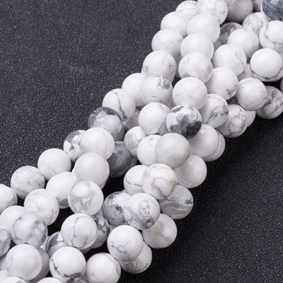 Magnezit 4mm šňůra (84 - 90 korálků) – Zboží Dáma