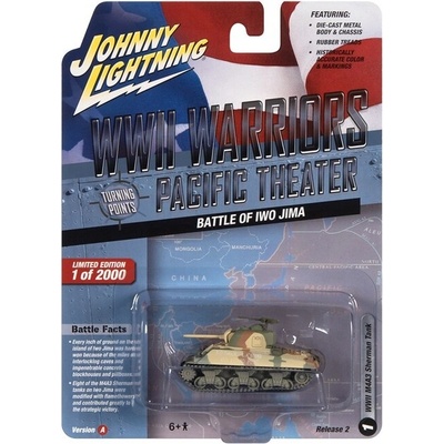 Johnny Lightning Tank M4A3 Sherman Pacific Theater 1:64