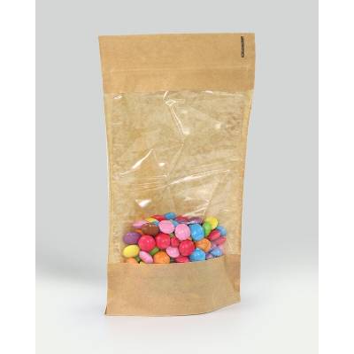 Doypack ZIP okénko 130x70x225 100ks 500g window