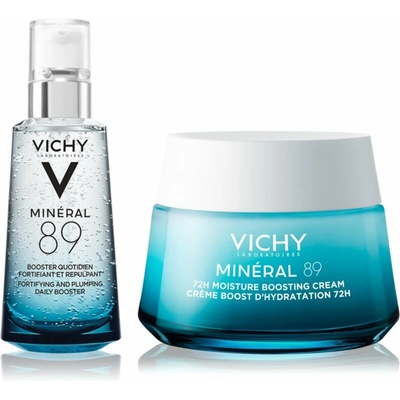 Vichy Minéral 89 posilňujúci a vypĺňajúci Hyaluron-Booster 50 ml + Vichy Minéral 89 hydratačný krém na tvár 72h 50 ml