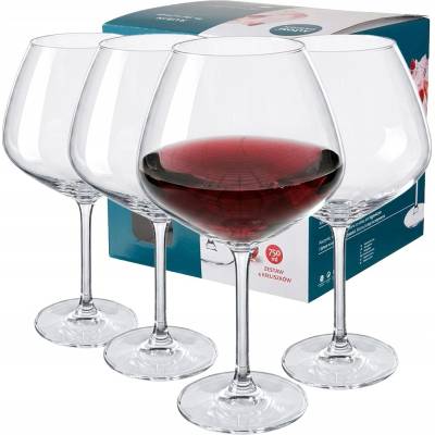 Design Skleničky velkých praskaných sklenic na víno Altom Rubín 4 x 750 ml